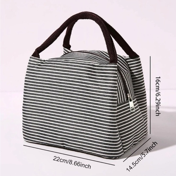 Striped Pattern Lunch Box - Insulated Interior - Picture 3 of 5